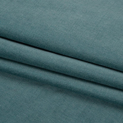 Polyester and Cotton Upholstery Velvet - Oceanic - Corry Collection Folded