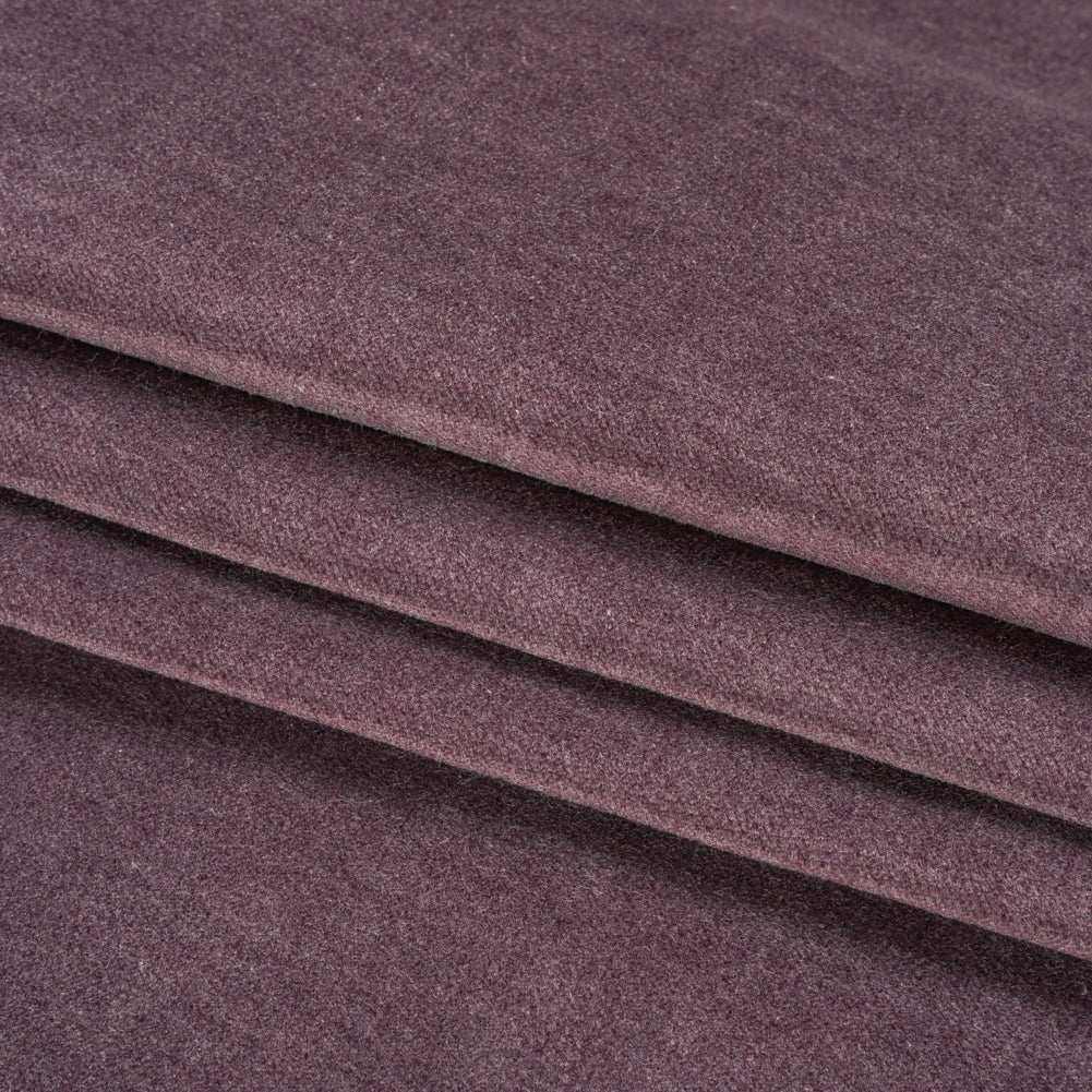 Polyester and Cotton Upholstery Velvet - Plum - Corry Collection Folded