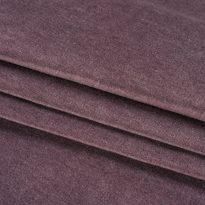 Polyester and Cotton Upholstery Velvet - Plum - Corry Collection Folded