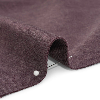 Polyester and Cotton Upholstery Velvet - Plum - Corry Collection Detail