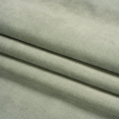 Polyester and Cotton Upholstery Velvet - Sage - Corry Collection Folded