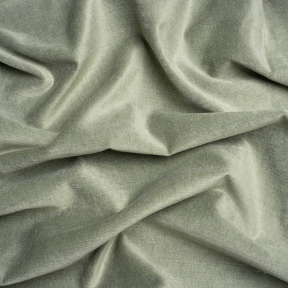 Polyester and Cotton Upholstery Velvet - Sage - Corry Collection