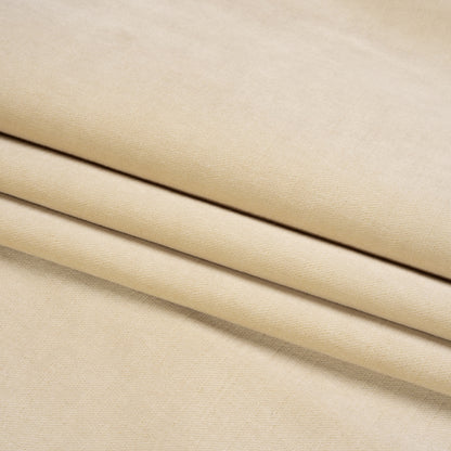 Polyester and Cotton Upholstery Velvet - Sand - Corry Collection Folded