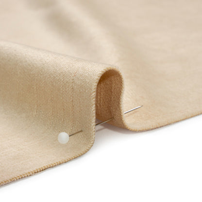 Polyester and Cotton Upholstery Velvet - Sand - Corry Collection Detail