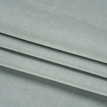 Polyester and Cotton Upholstery Velvet - Sky - Corry Collection Folded