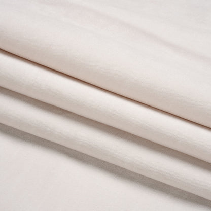 Polyester and Cotton Upholstery Velvet - Snow - Corry Collection Folded