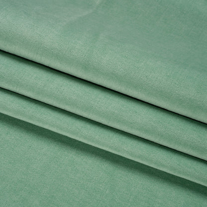 Polyester and Cotton Upholstery Velvet - Spearmint - Corry Collection Folded