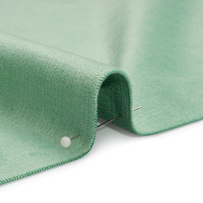 Polyester and Cotton Upholstery Velvet - Spearmint - Corry Collection Detail