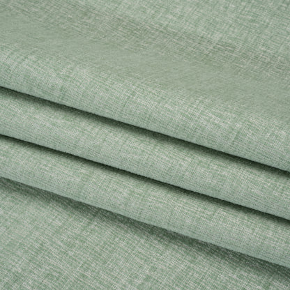 Chenille Upholstery Woven with Latex Backing - Aqua - Lovell Collection Folded