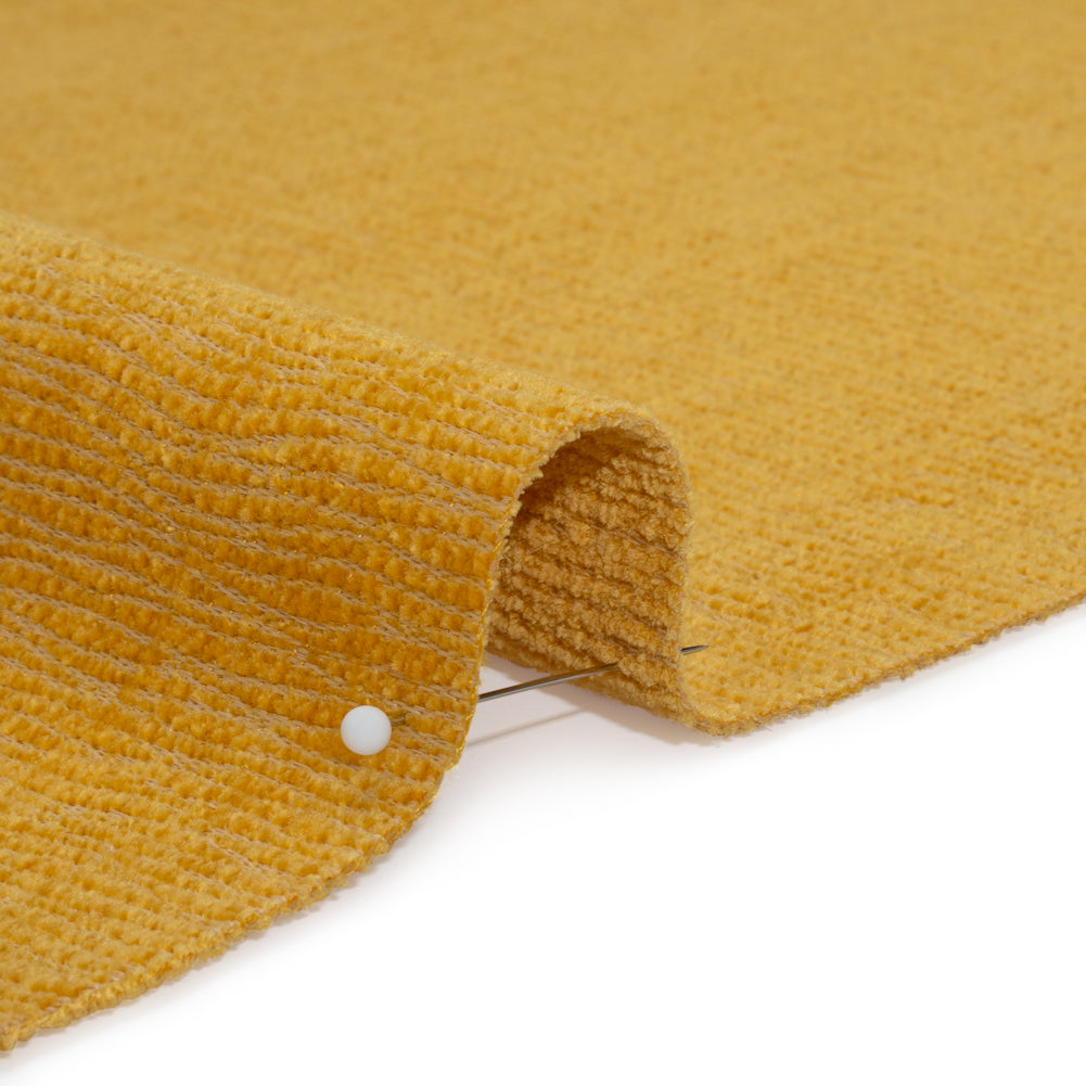 Chenille Upholstery Woven with Latex Backing - Banana - Lovell Collection Detail