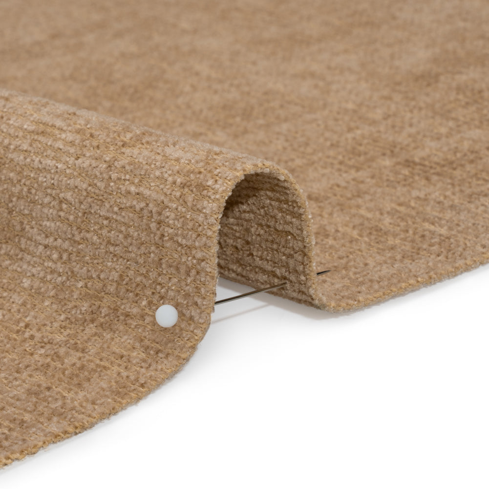 Chenille Upholstery Woven with Latex Backing - Beige - Lovell Collection Detail