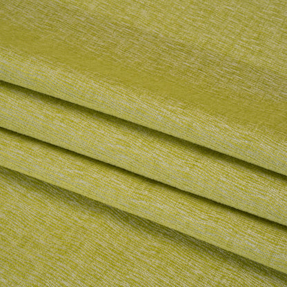 Chenille Upholstery Woven with Latex Backing - Lime - Lovell Collection Folded