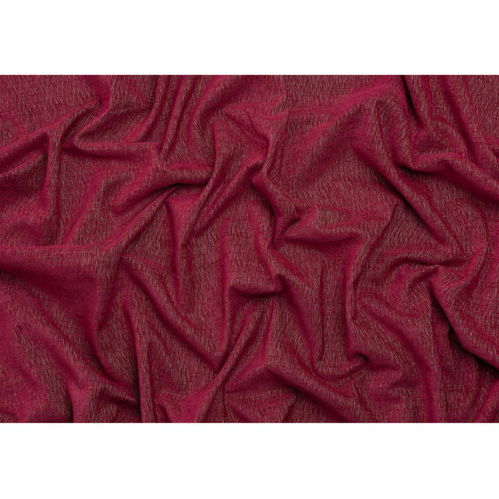 Chenille Upholstery Woven with Latex Backing - Magenta - Lovell Collection Full