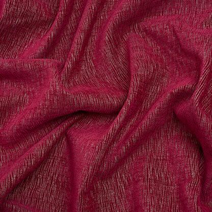 Chenille Upholstery Woven with Latex Backing - Magenta - Lovell Collection