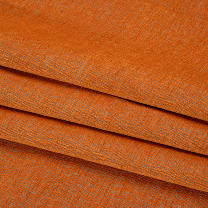 Chenille Upholstery Woven with Latex Backing - Nectarine - Lovell Collection Folded