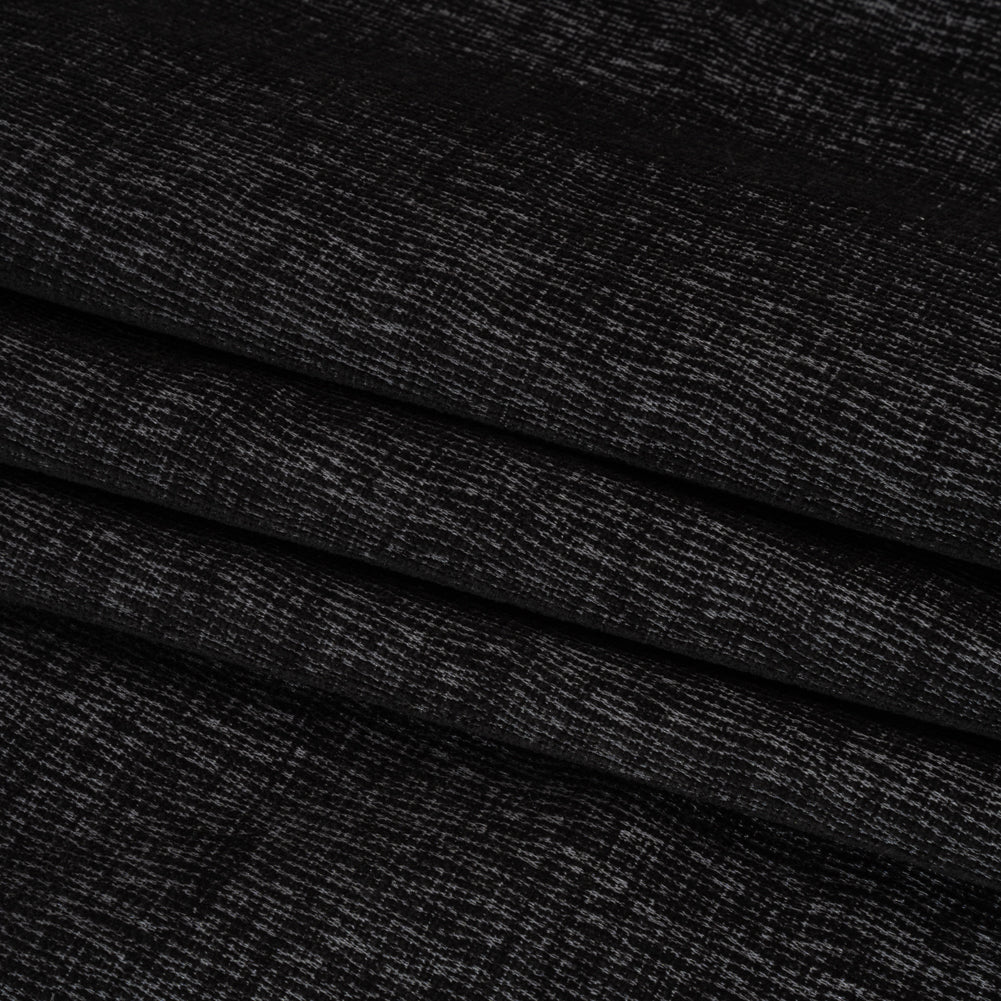 Chenille Upholstery Woven with Latex Backing - Night - Lovell Collection Folded