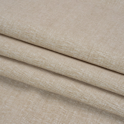 Chenille Upholstery Woven with Latex Backing - Pearl - Lovell Collection Folded
