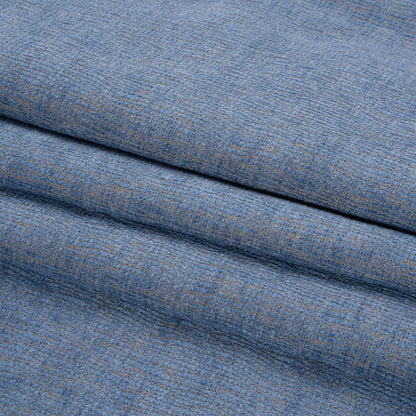 Chenille Upholstery Woven with Latex Backing - Periwinkle - Lovell Collection Folded