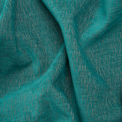 Chenille Upholstery Woven with Latex Backing - Turquoise - Lovell Collection