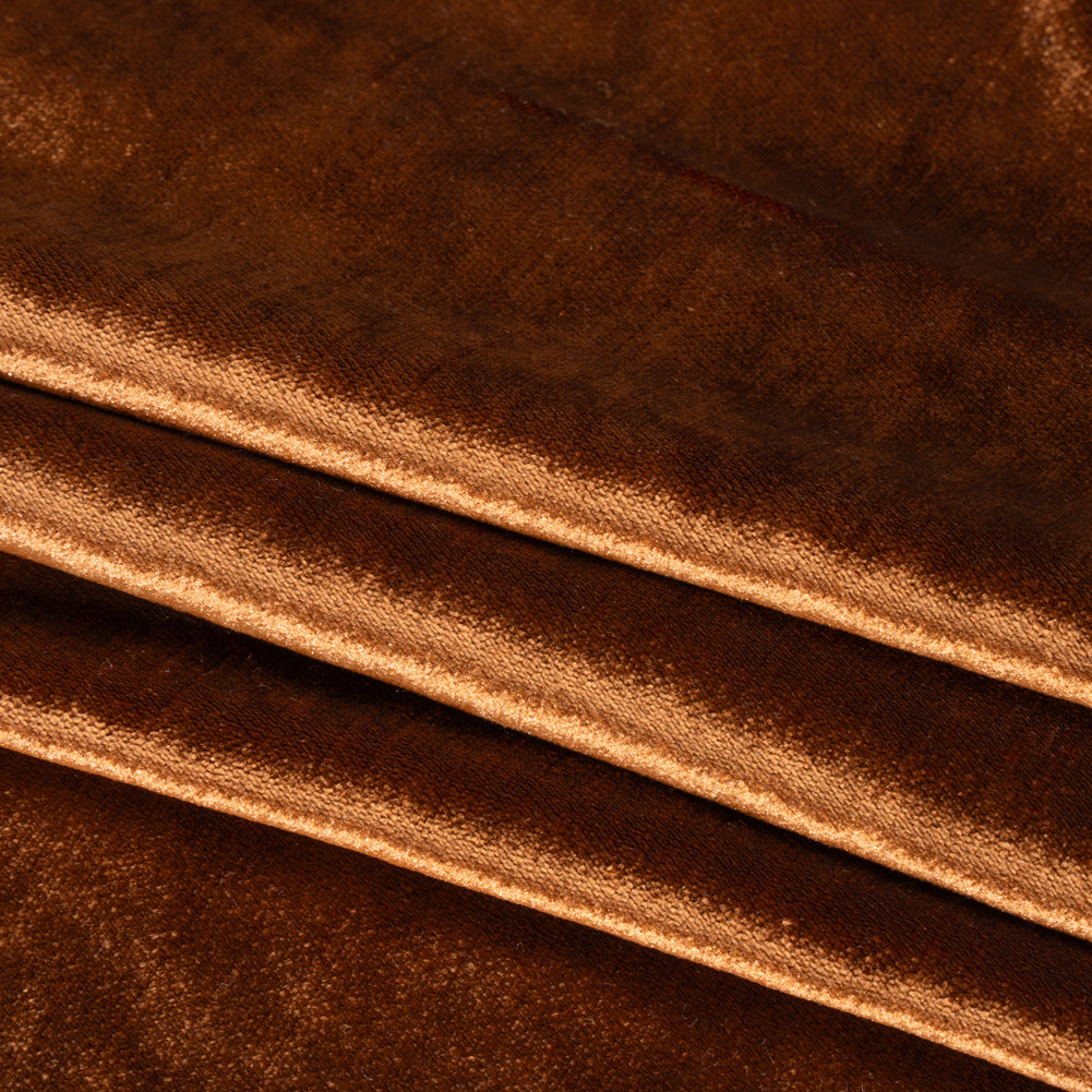 Textured Upholstery Velvet - Canyon - Ainslie Collection Folded