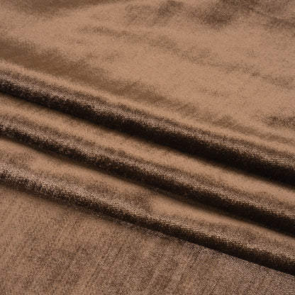 Textured Upholstery Velvet - Chestnut - Ainslie Collection Folded