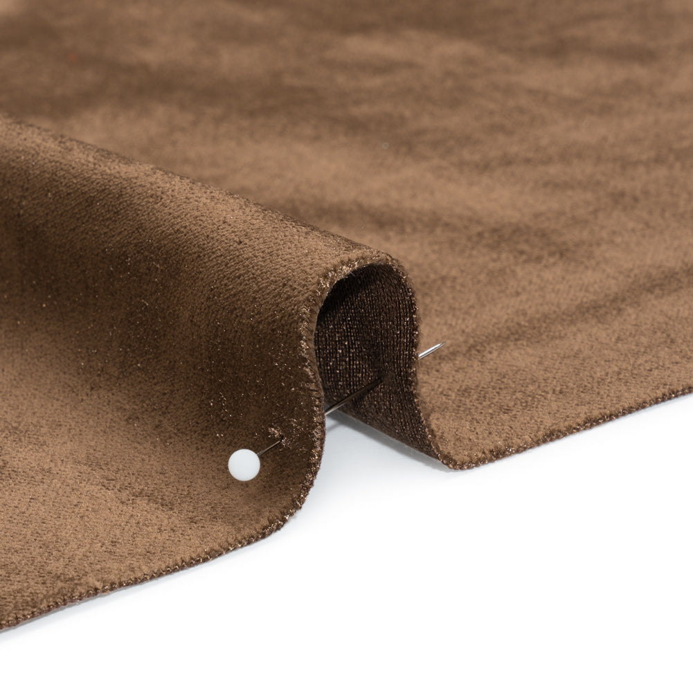 Textured Upholstery Velvet - Chestnut - Ainslie Collection Detail