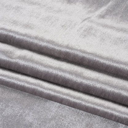Textured Upholstery Velvet - Chrome - Ainslie Collection Folded