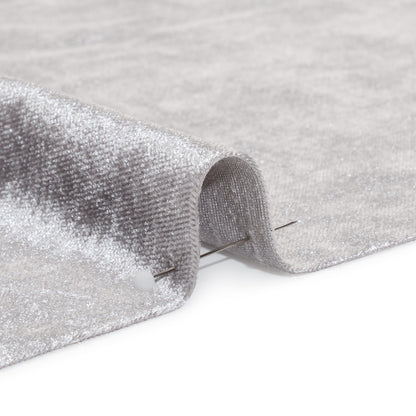 Textured Upholstery Velvet - Chrome - Ainslie Collection Detail