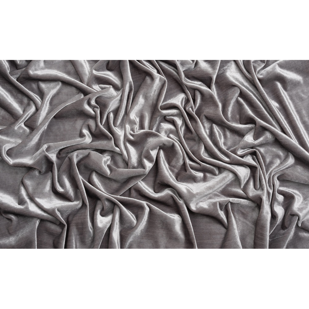 Textured Upholstery Velvet - Chrome - Ainslie Collection Full