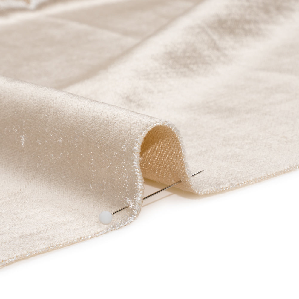 Textured Upholstery Velvet - Cream - Ainslie Collection Detail