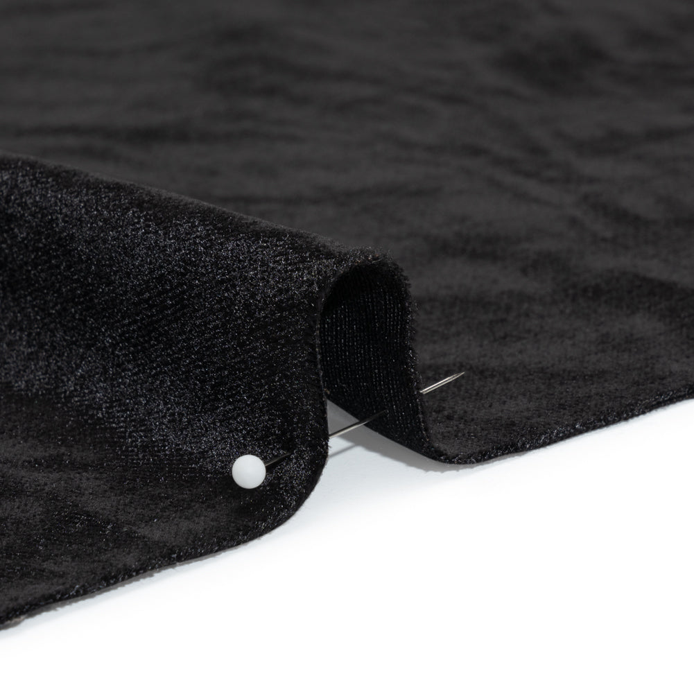 Textured Upholstery Velvet - Ebony - Ainslie Collection Detail