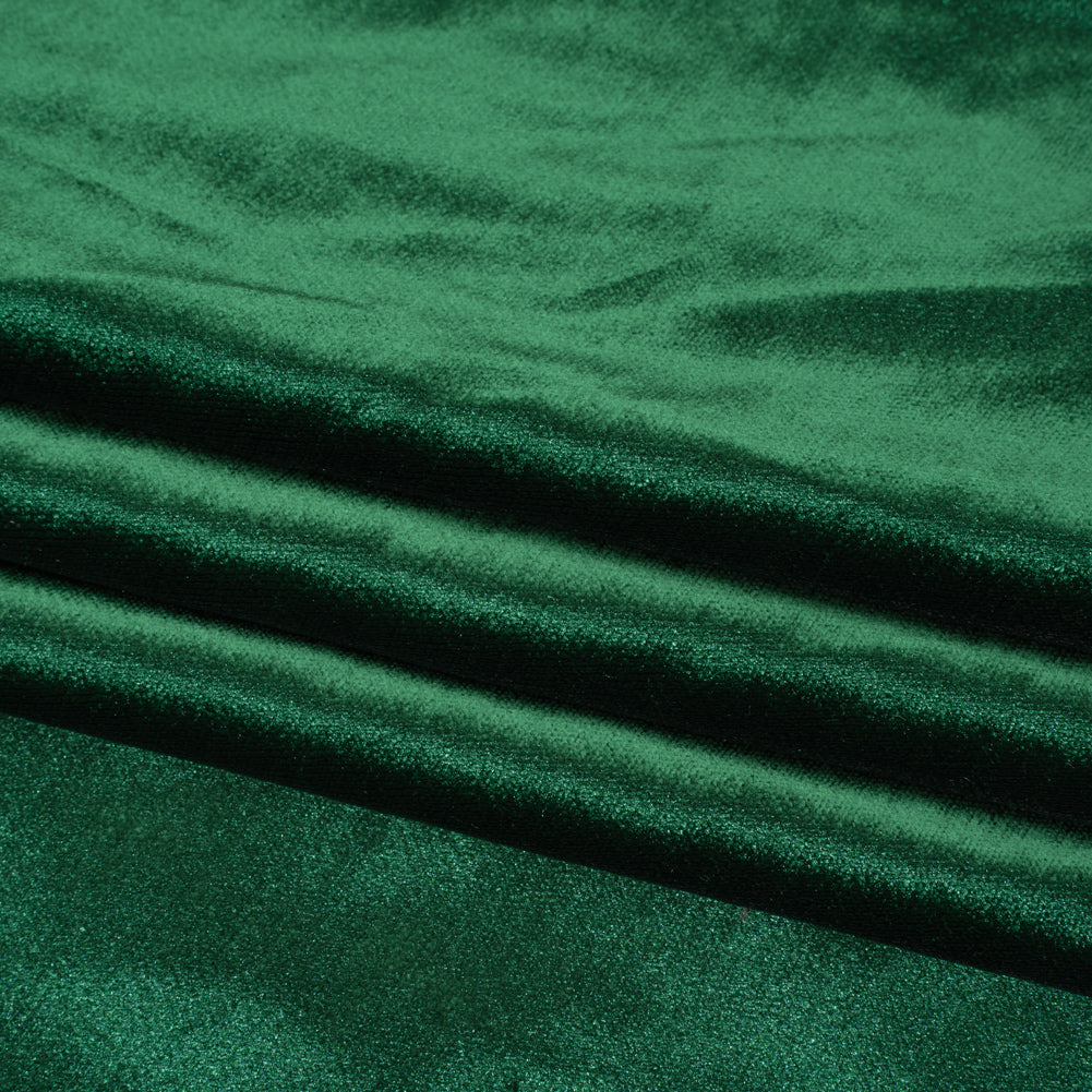 Textured Upholstery Velvet - Emerald - Ainslie Collection Folded