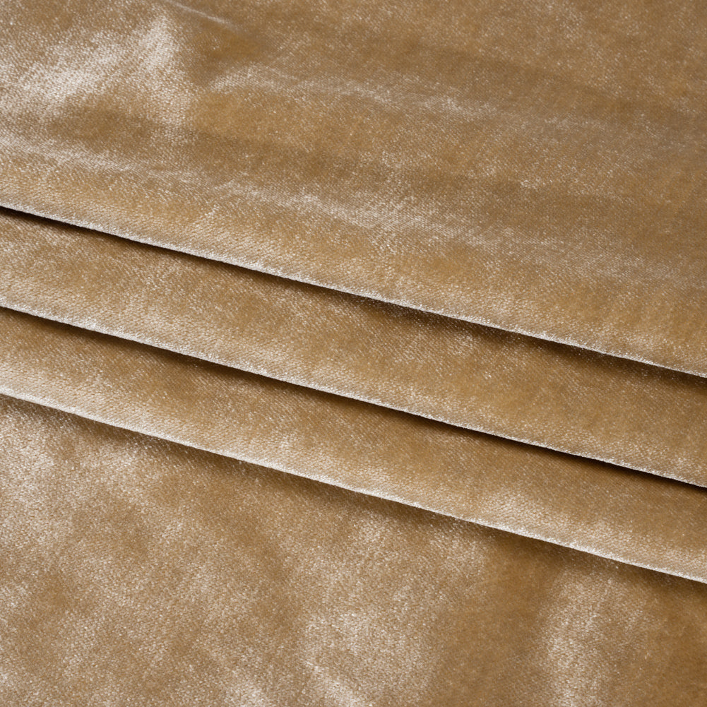 Textured Upholstery Velvet - Frappe - Ainslie Collection Folded