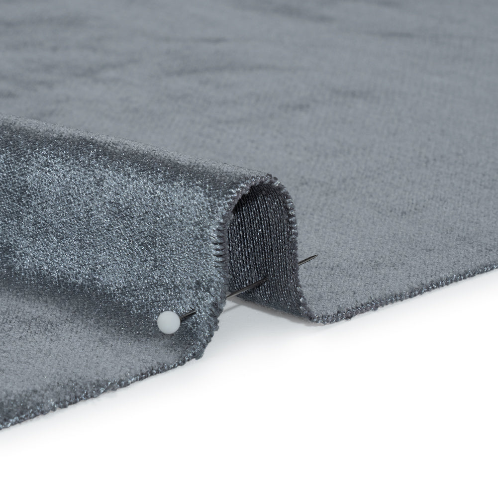 Textured Upholstery Velvet - Gunmetal - Ainslie Collection Detail