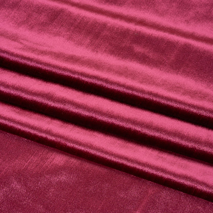 Textured Upholstery Velvet - Magenta - Ainslie Collection Folded