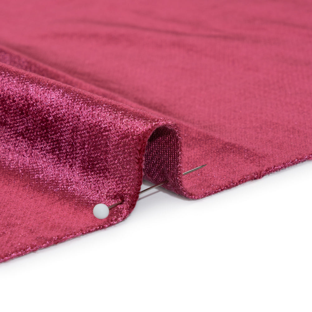 Textured Upholstery Velvet - Magenta - Ainslie Collection Detail
