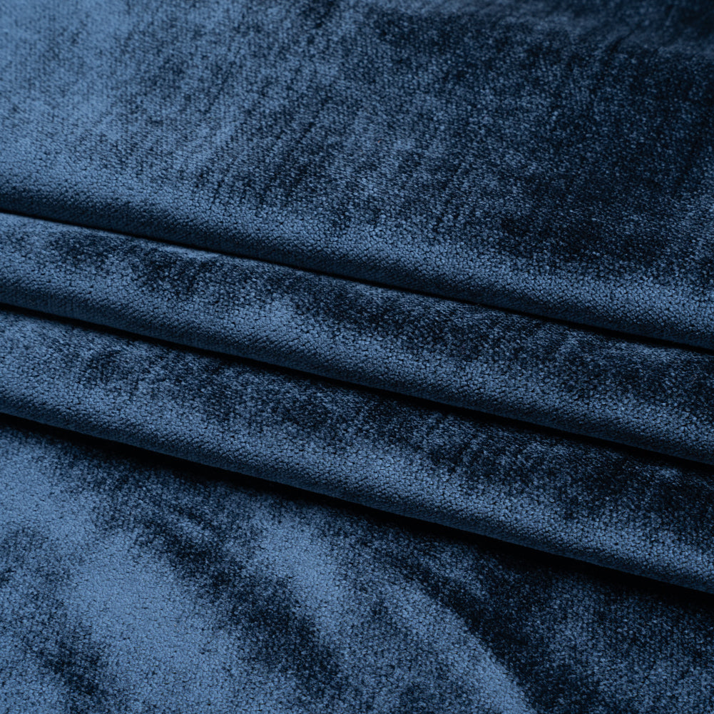 Textured Upholstery Velvet - Royal - Ainslie Collection Folded