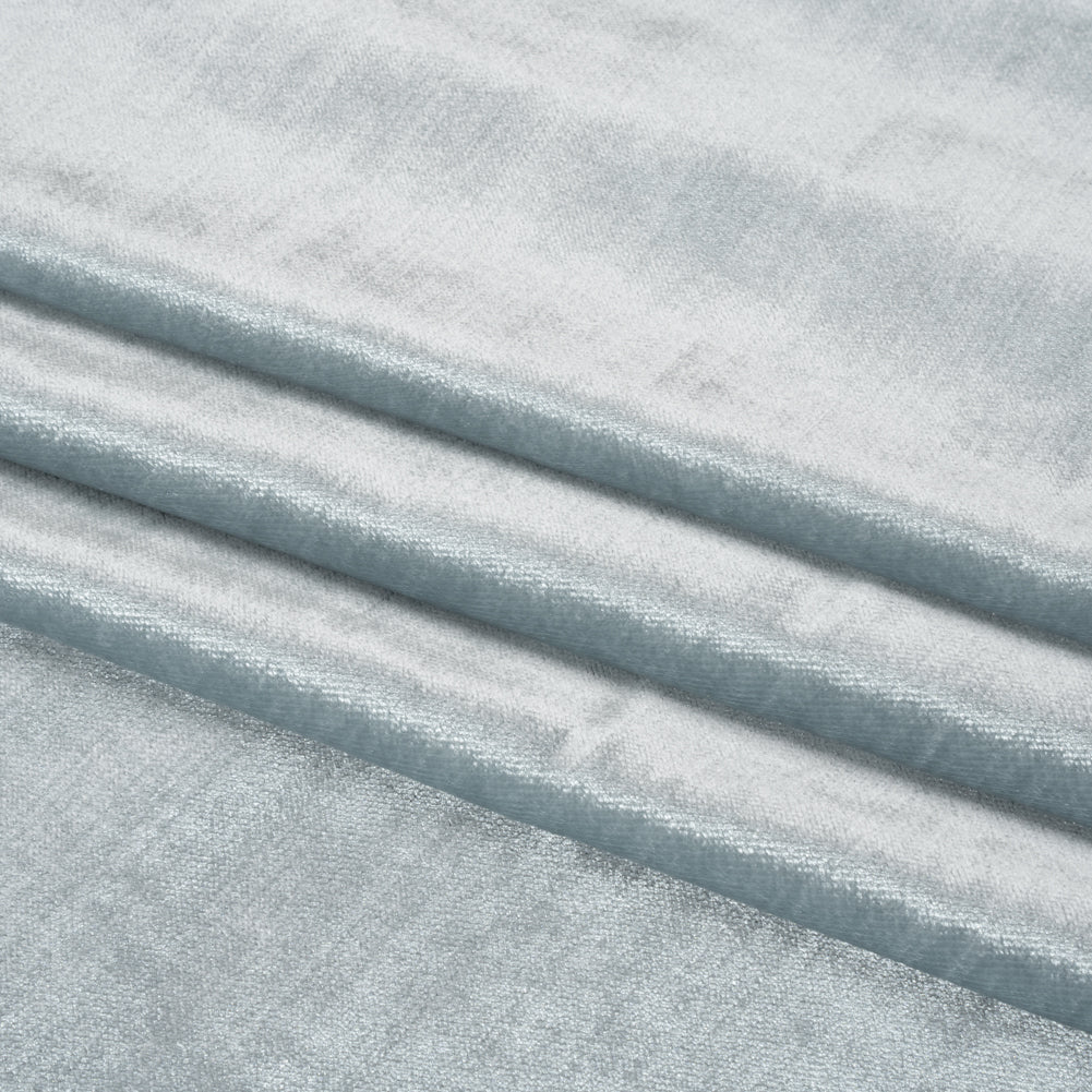 Textured Upholstery Velvet - Snowcone - Ainslie Collection Folded