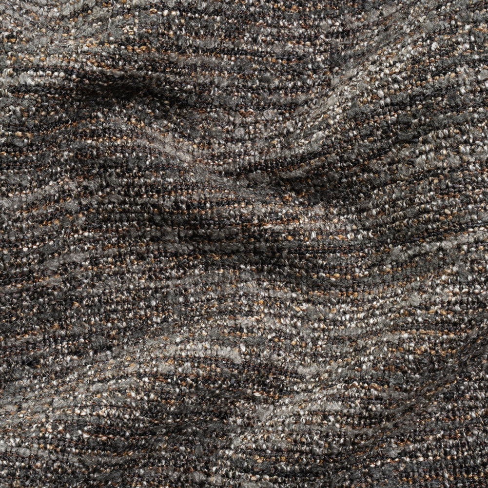 Upholstery Boucle - Espresso Stripes - Valemount Collection