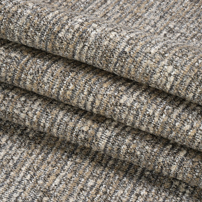 Upholstery Boucle - Graphite Stripes - Valemount Collection Folded