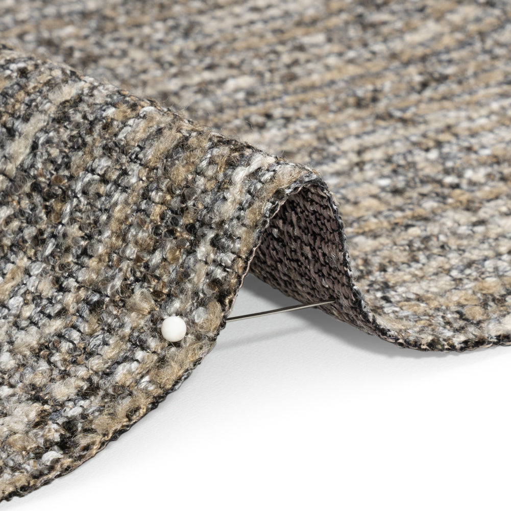 Upholstery Boucle - Graphite Stripes - Valemount Collection Detail