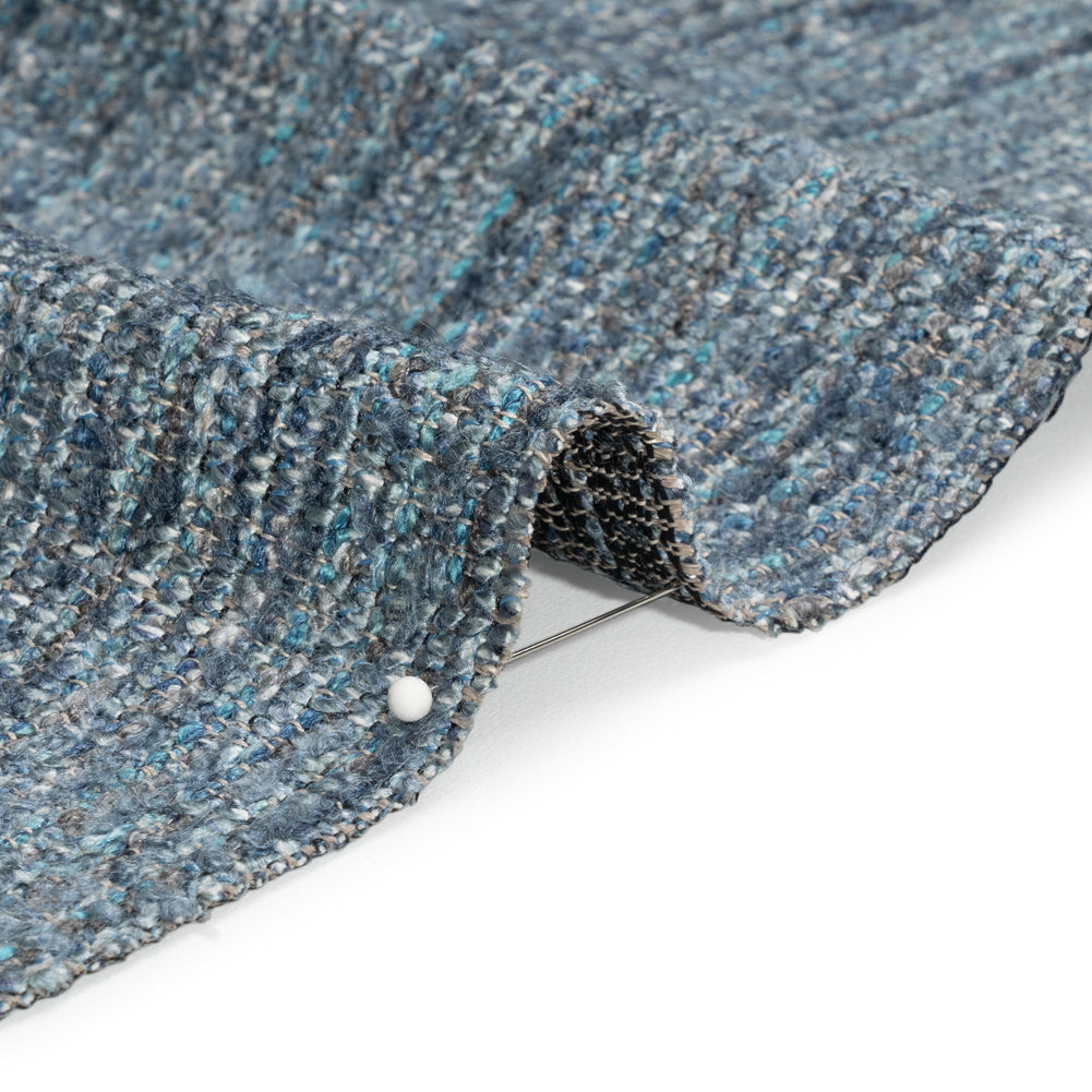 Upholstery Boucle - Indigo Stripes - Valemount Collection Detail