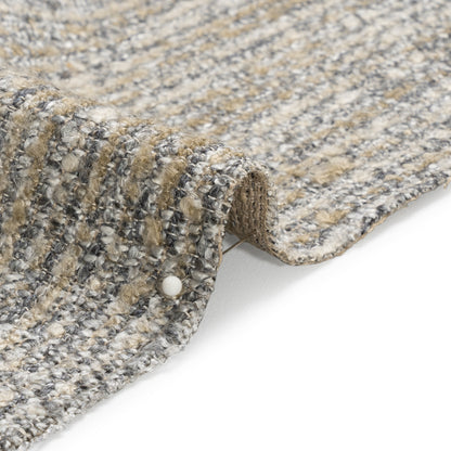 Upholstery Boucle - Smoke Stripes - Valemount Collection Detail