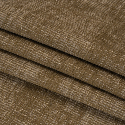 Tweedy Chenille Upholstery Woven - Cocoa - Hartsmere Collection Folded