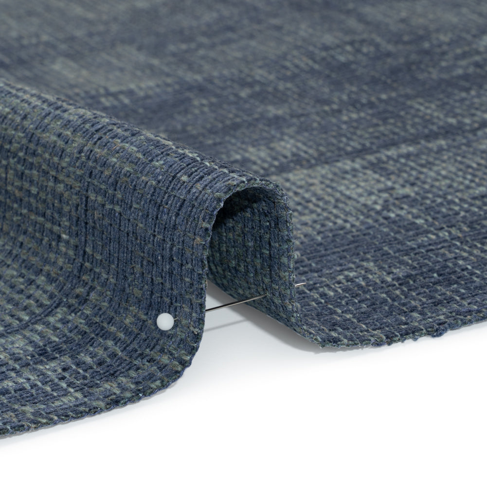 Tweedy Chenille Upholstery Woven - Indigo - Hartsmere Collection Detail