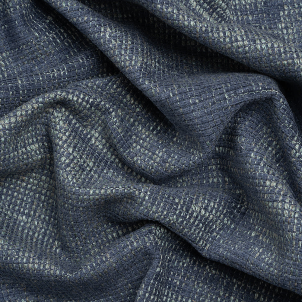 Tweedy Chenille Upholstery Woven - Indigo - Hartsmere Collection