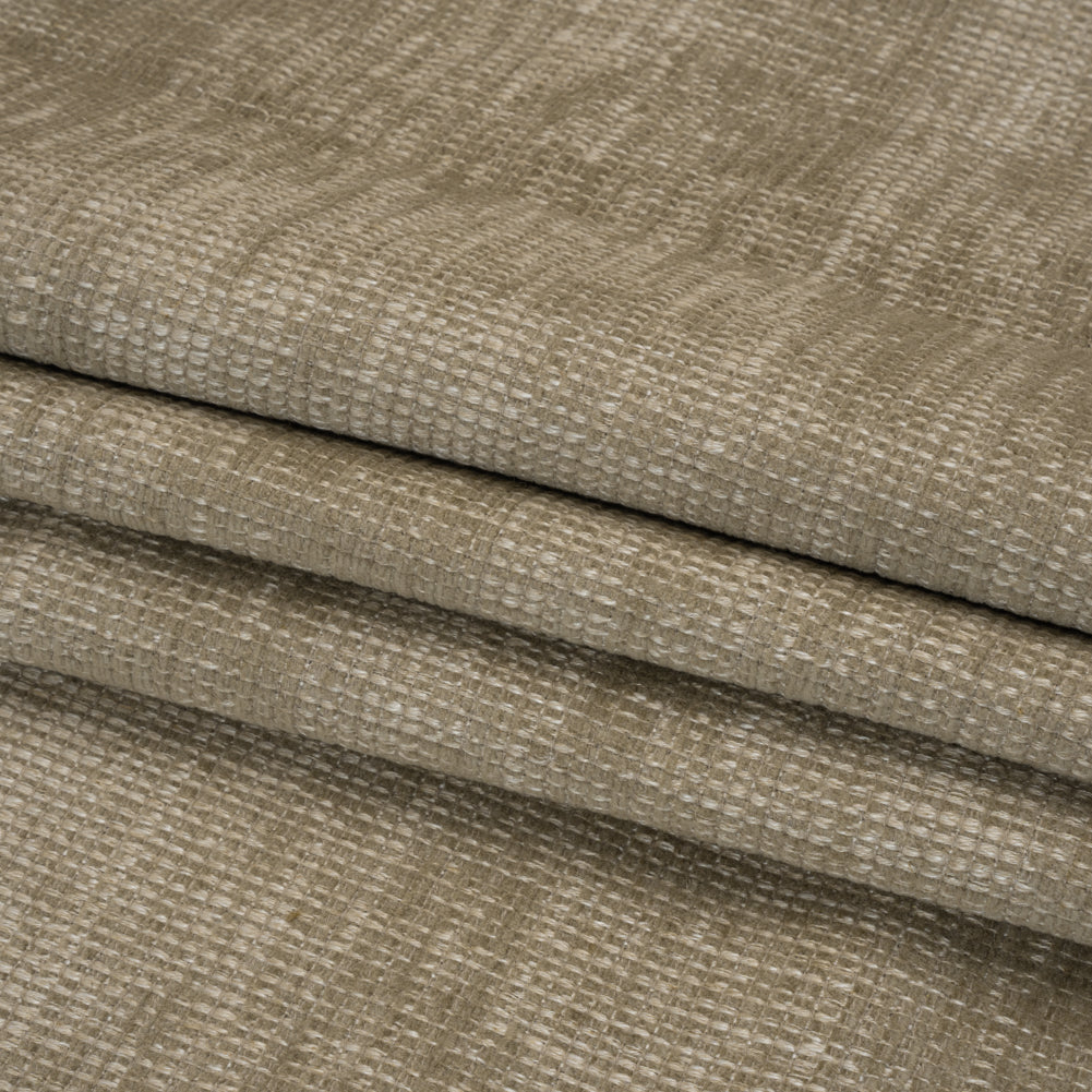 Tweedy Chenille Upholstery Woven - Mink - Hartsmere Collection Folded