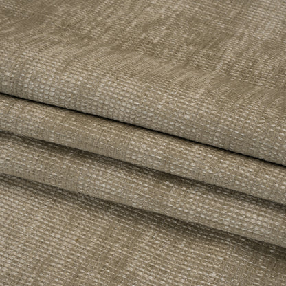 Tweedy Chenille Upholstery Woven - Mink - Hartsmere Collection Folded