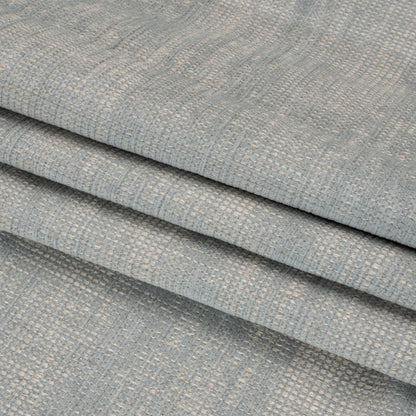 Tweedy Chenille Upholstery Woven - Mist - Hartsmere Collection Folded