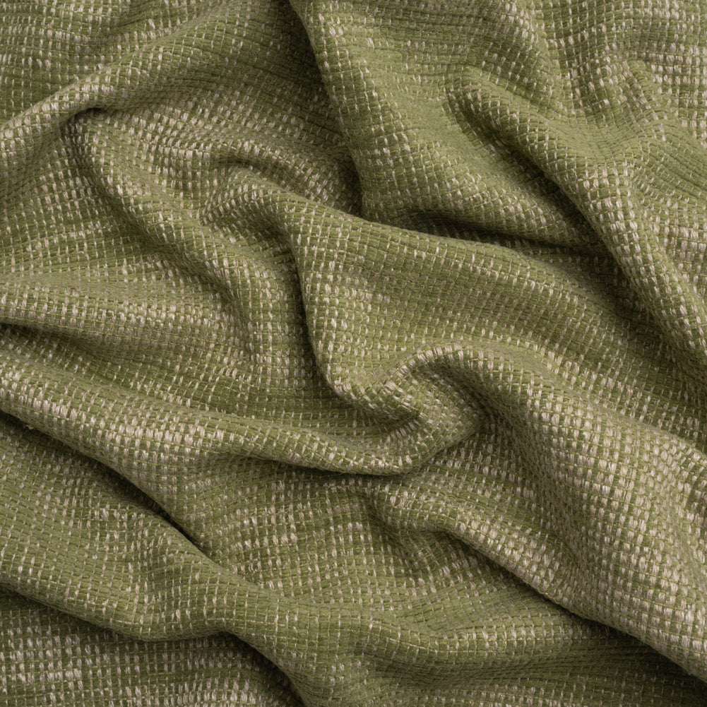 Tweedy Chenille Upholstery Woven - Moss - Hartsmere Collection